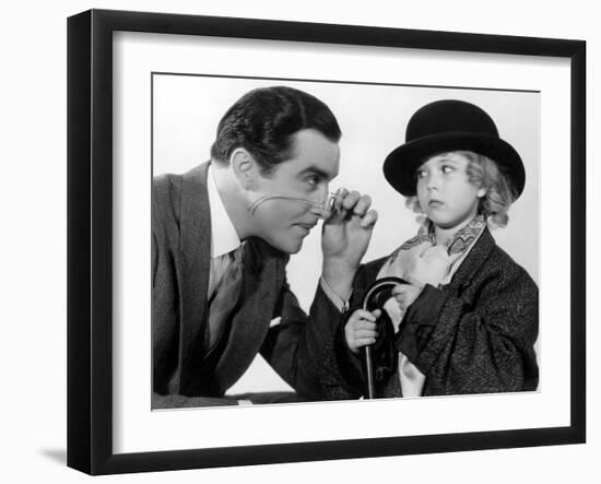 Curly Top, John Boles, Shirley Temple, 1935, Dressing Up In Father's Clothes-null-Framed Photo