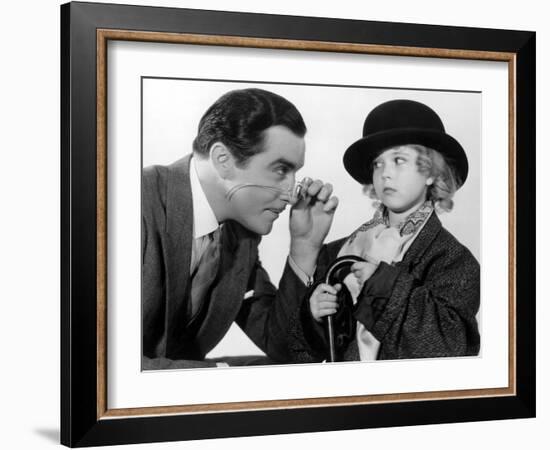 Curly Top, John Boles, Shirley Temple, 1935, Dressing Up In Father's Clothes-null-Framed Photo