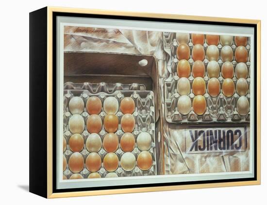 Curnick's Eggs, 1980-Sandra Lawrence-Framed Premier Image Canvas