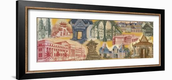 Currency, Architecture, Montage-null-Framed Photographic Print