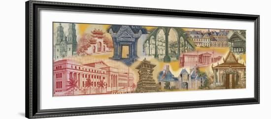Currency, Architecture, Montage-null-Framed Photographic Print