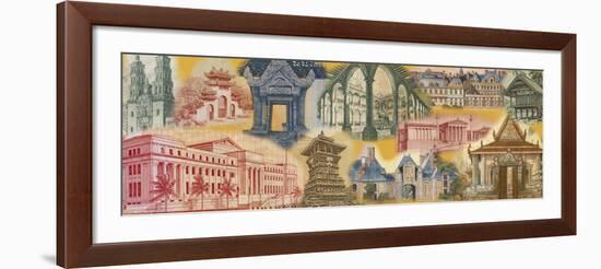 Currency, Architecture, Montage-null-Framed Photographic Print