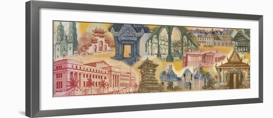 Currency, Architecture, Montage-null-Framed Photographic Print