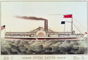 Buffalo and Chicago Steam Packet, Empire State by Currier & Ives