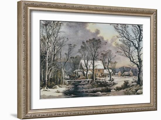 Currier & Ives: Winter Scene-Currier & Ives-Framed Giclee Print