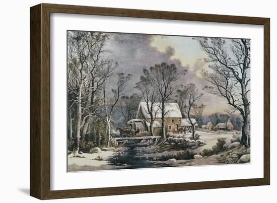 Currier & Ives: Winter Scene-Currier & Ives-Framed Giclee Print