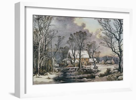 Currier & Ives: Winter Scene-Currier & Ives-Framed Giclee Print