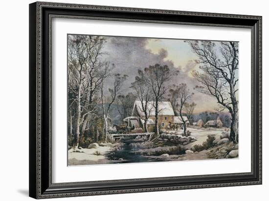 Currier & Ives: Winter Scene-Currier & Ives-Framed Giclee Print