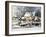 Currier & Ives Winter Scene-Currier & Ives-Framed Giclee Print