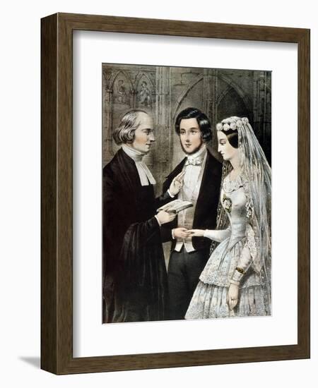 Currier: The Marriage-Currier & Ives-Framed Giclee Print