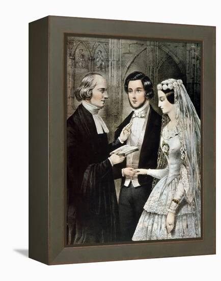 Currier: The Marriage-Currier & Ives-Framed Premier Image Canvas