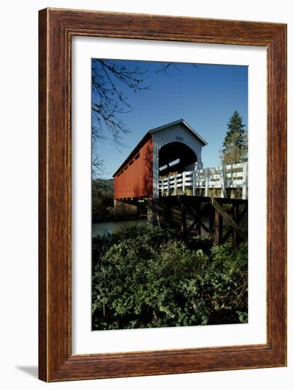 Currin Covered Bridge-Ike Leahy-Framed Photographic Print