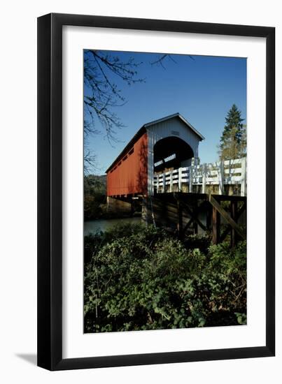 Currin Covered Bridge-Ike Leahy-Framed Photographic Print