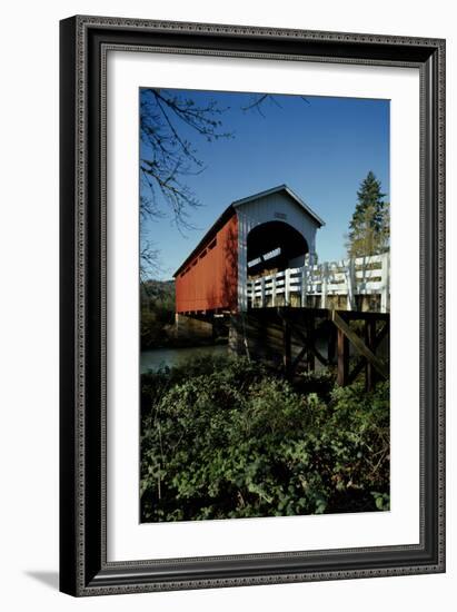 Currin Covered Bridge-Ike Leahy-Framed Photographic Print