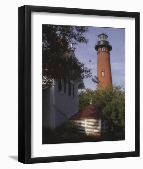 Currituck Light II-Steve Hunziker-Framed Art Print