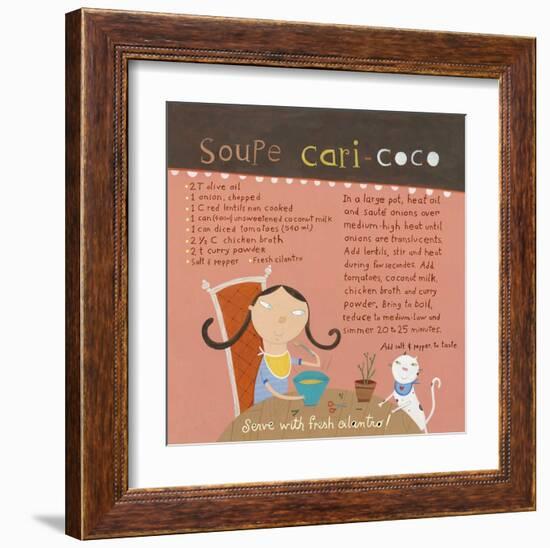 Curry-Coconut Soupe-Céline Malépart-Framed Art Print