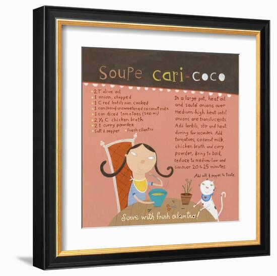 Curry-Coconut Soupe-Céline Malépart-Framed Art Print