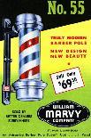 No. 55 Truly Modern Barber Pole-Curt Teich & Company-Art Print