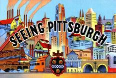 Seeing Pittsburg-Curt Teich & Company-Art Print