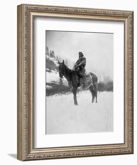 Curtis: Scout, 1908-Edward S Curtis-Framed Giclee Print