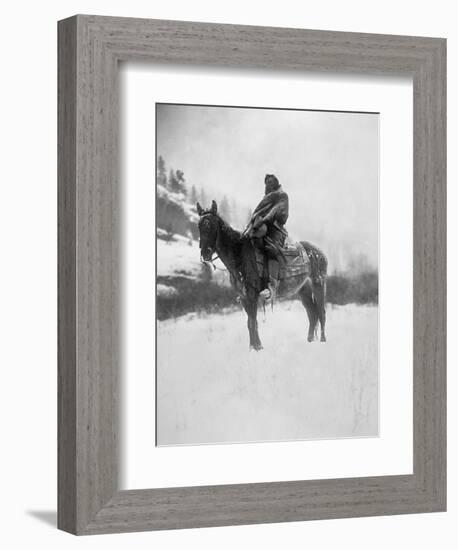 Curtis: Scout, 1908-Edward S Curtis-Framed Giclee Print