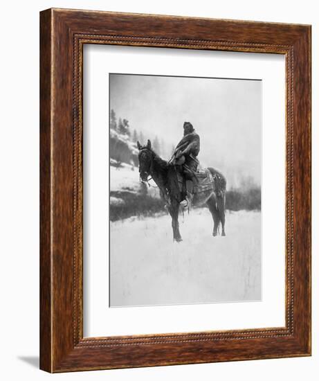 Curtis: Scout, 1908-Edward S Curtis-Framed Giclee Print