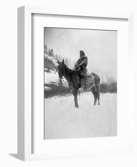 Curtis: Scout, 1908-Edward S Curtis-Framed Giclee Print