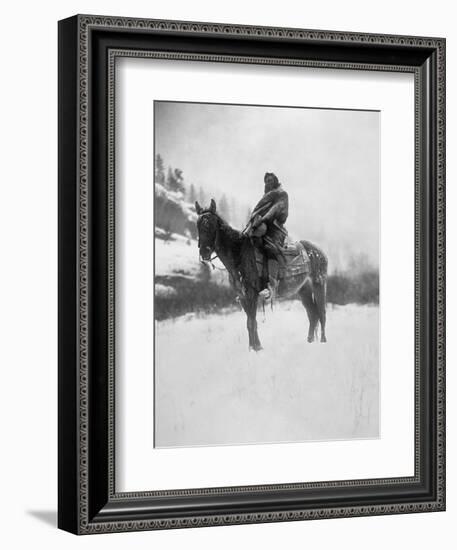 Curtis: Scout, 1908-Edward S Curtis-Framed Giclee Print