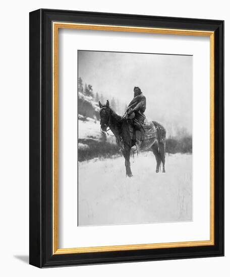 Curtis: Scout, 1908-Edward S Curtis-Framed Giclee Print