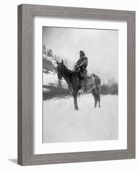 Curtis: Scout, 1908-Edward S Curtis-Framed Giclee Print