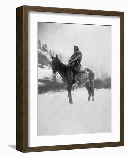 Curtis: Scout, 1908-Edward S Curtis-Framed Giclee Print