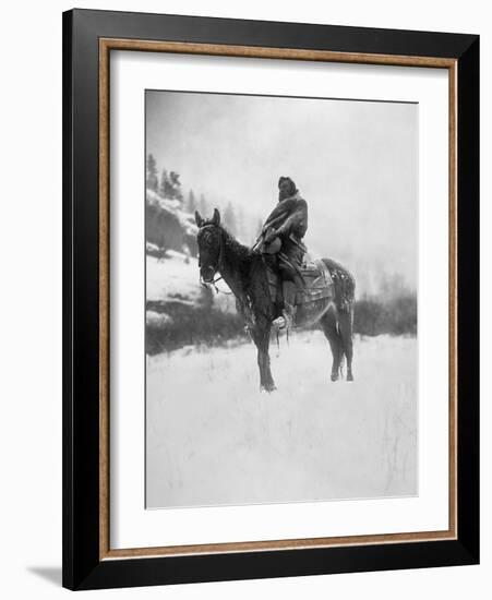 Curtis: Scout, 1908-Edward S Curtis-Framed Giclee Print