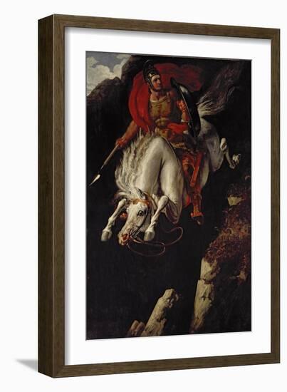 Curtius Leaping into the Gulf-Benjamin Robert Haydon-Framed Giclee Print