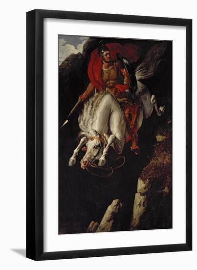 Curtius Leaping into the Gulf-Benjamin Robert Haydon-Framed Giclee Print