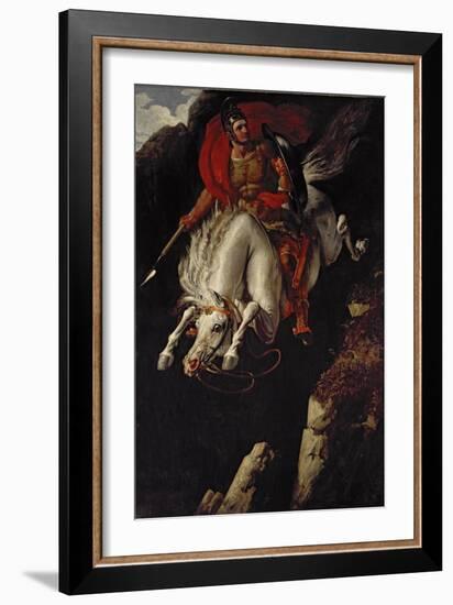 Curtius Leaping into the Gulf-Benjamin Robert Haydon-Framed Giclee Print