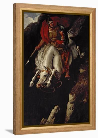 Curtius Leaping into the Gulf-Benjamin Robert Haydon-Framed Premier Image Canvas