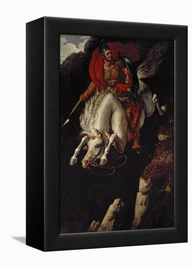 Curtius Leaping into the Gulf-Benjamin Robert Haydon-Framed Premier Image Canvas