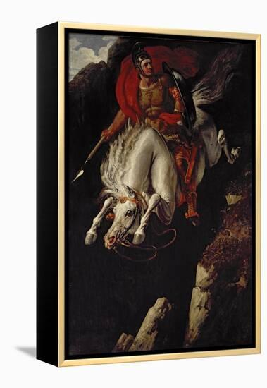 Curtius Leaping into the Gulf-Benjamin Robert Haydon-Framed Premier Image Canvas