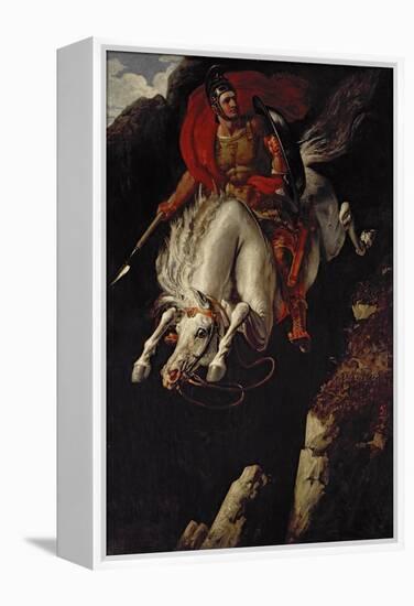 Curtius Leaping into the Gulf-Benjamin Robert Haydon-Framed Premier Image Canvas