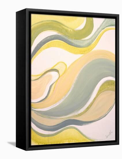 Curve Linear I-Lanie Loreth-Framed Stretched Canvas