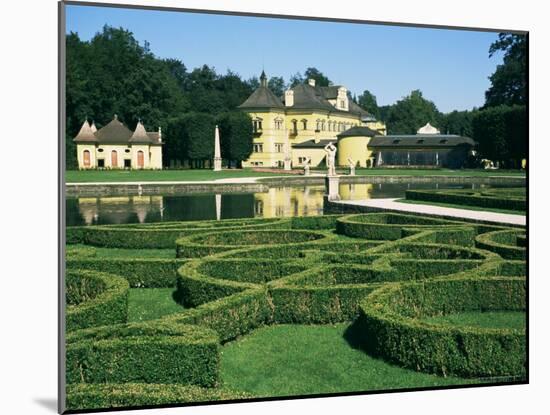 Curved Hedges in Formal Gardens, Schloss Hellbrunn, Near Salzburg, Austria-Ken Gillham-Mounted Photographic Print