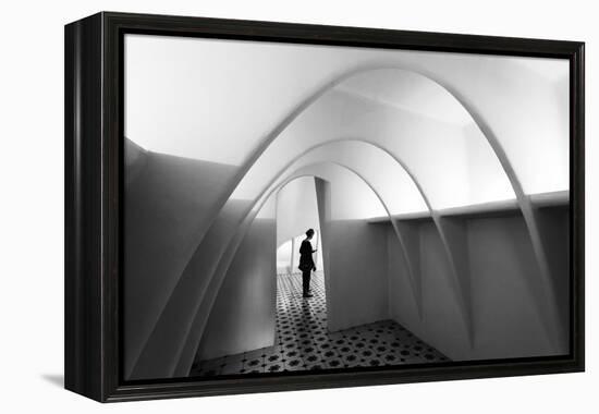 Curved Line-Olavo Azevedo-Framed Premier Image Canvas