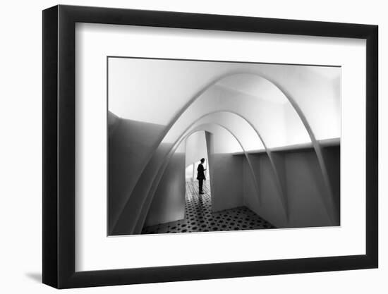 Curved Line-Olavo Azevedo-Framed Photographic Print