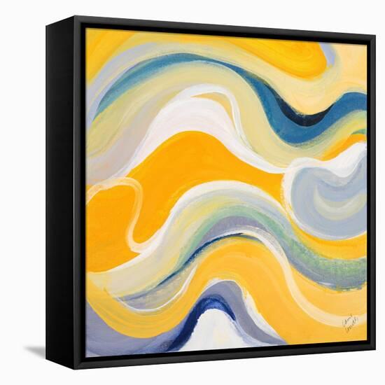 Curvilinear Bright I-Lanie Loreth-Framed Stretched Canvas