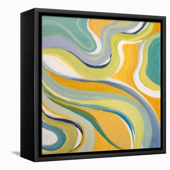 Curvilinear Bright II-Lanie Loreth-Framed Stretched Canvas