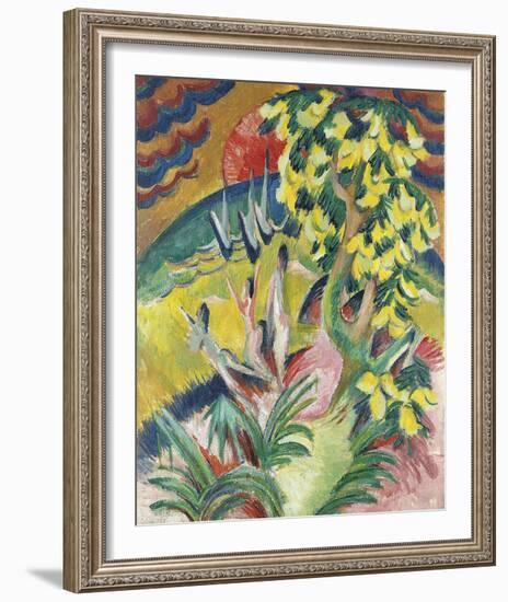 Curving Bay-Ernst Ludwig Kirchner-Framed Giclee Print