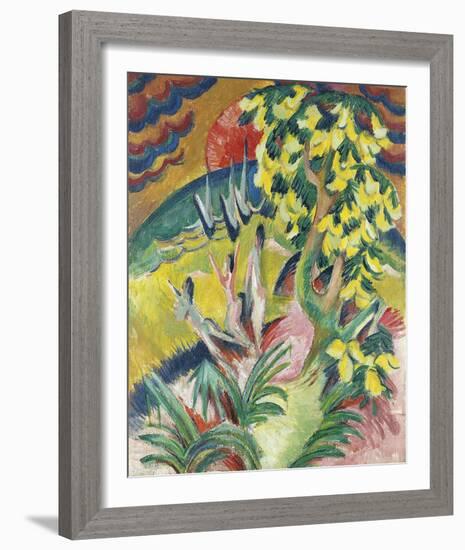 Curving Bay-Ernst Ludwig Kirchner-Framed Giclee Print