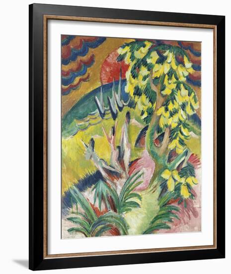 Curving Bay-Ernst Ludwig Kirchner-Framed Giclee Print