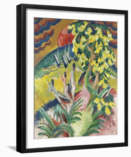 Curving Bay-Ernst Ludwig Kirchner-Framed Giclee Print