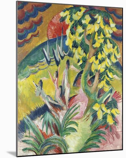 Curving Bay-Ernst Ludwig Kirchner-Mounted Giclee Print